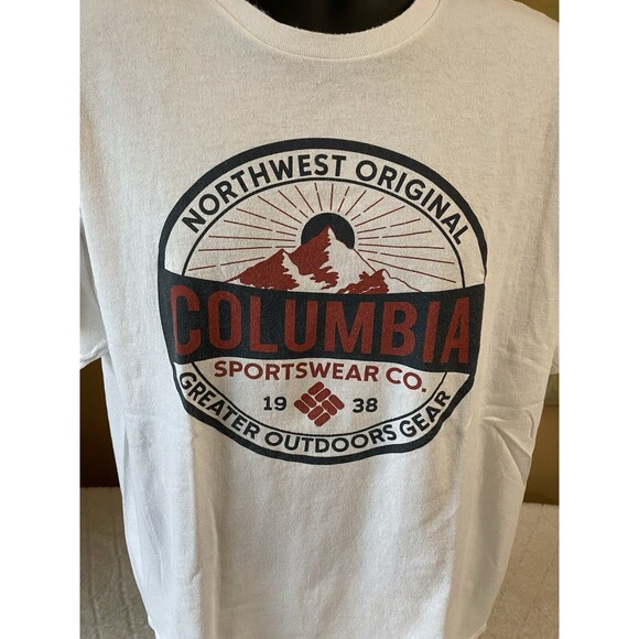 Columbia Sportswear Northwest Original Graphic White Shirt Men’s Size XL - Picture 6 of 15